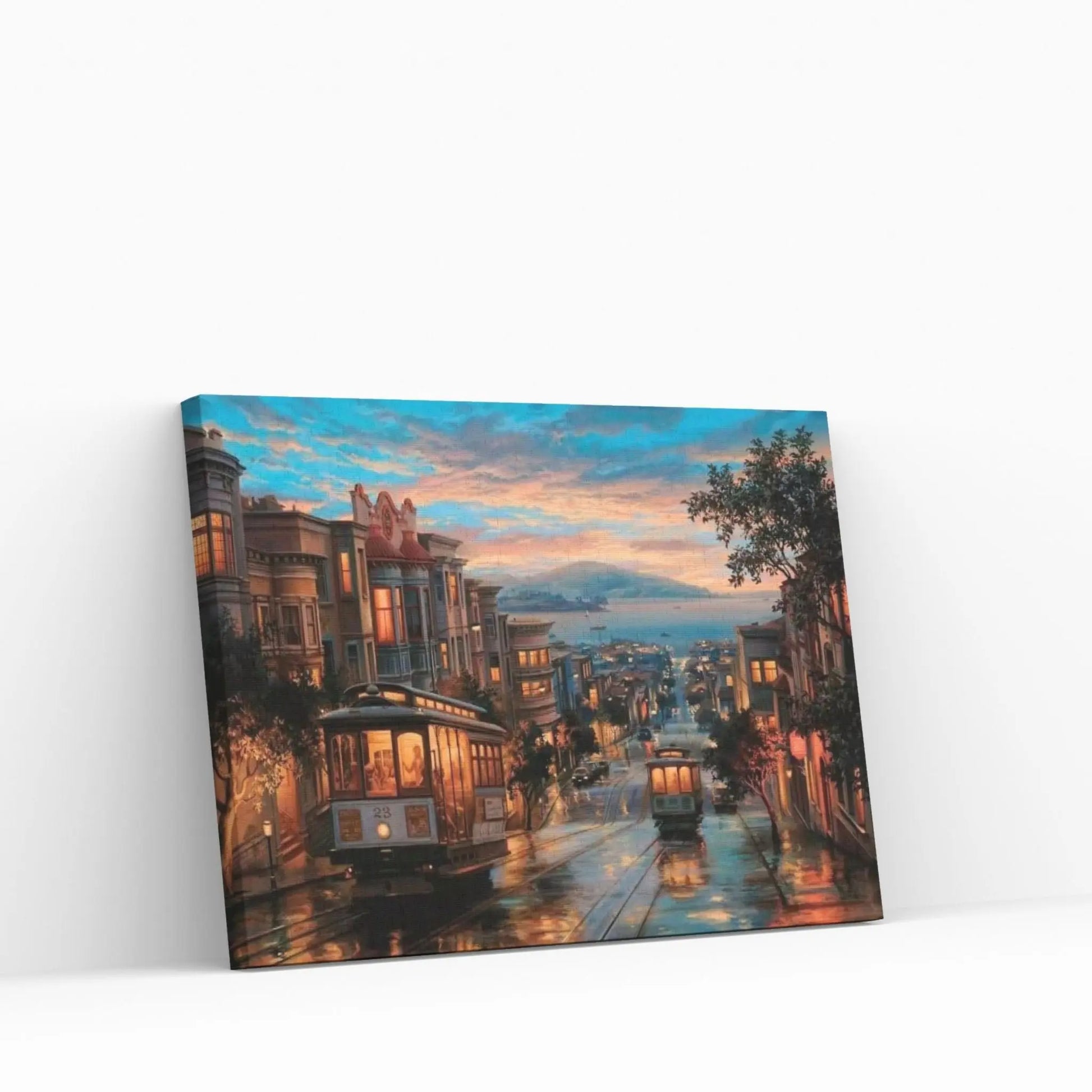 Cable Car Heaven Canvas Wall Art - Y Canvas