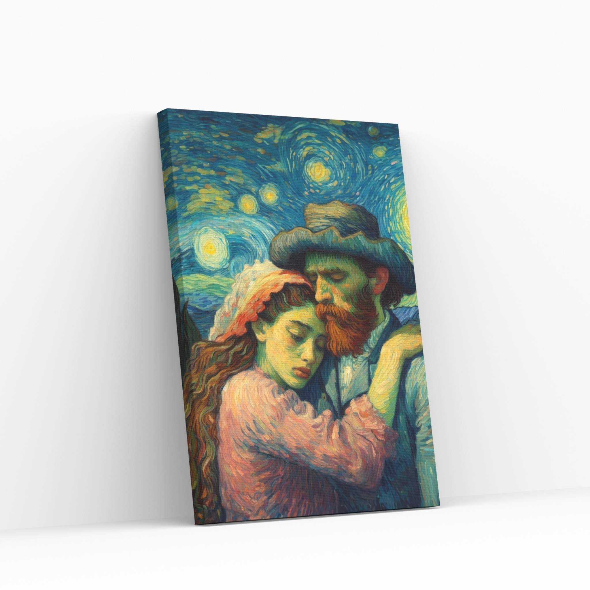 Van Gogh Love Reproduction Canvas Wall Art - Y Canvas