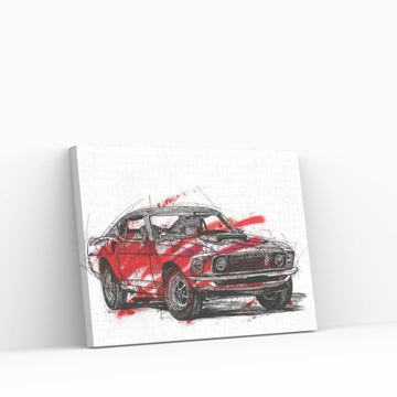 Mustang Boss 429 1970 Canvas Wall Art - Y Canvas