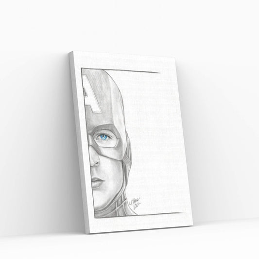 Captain America Canvas Wall Art - Y Canvas