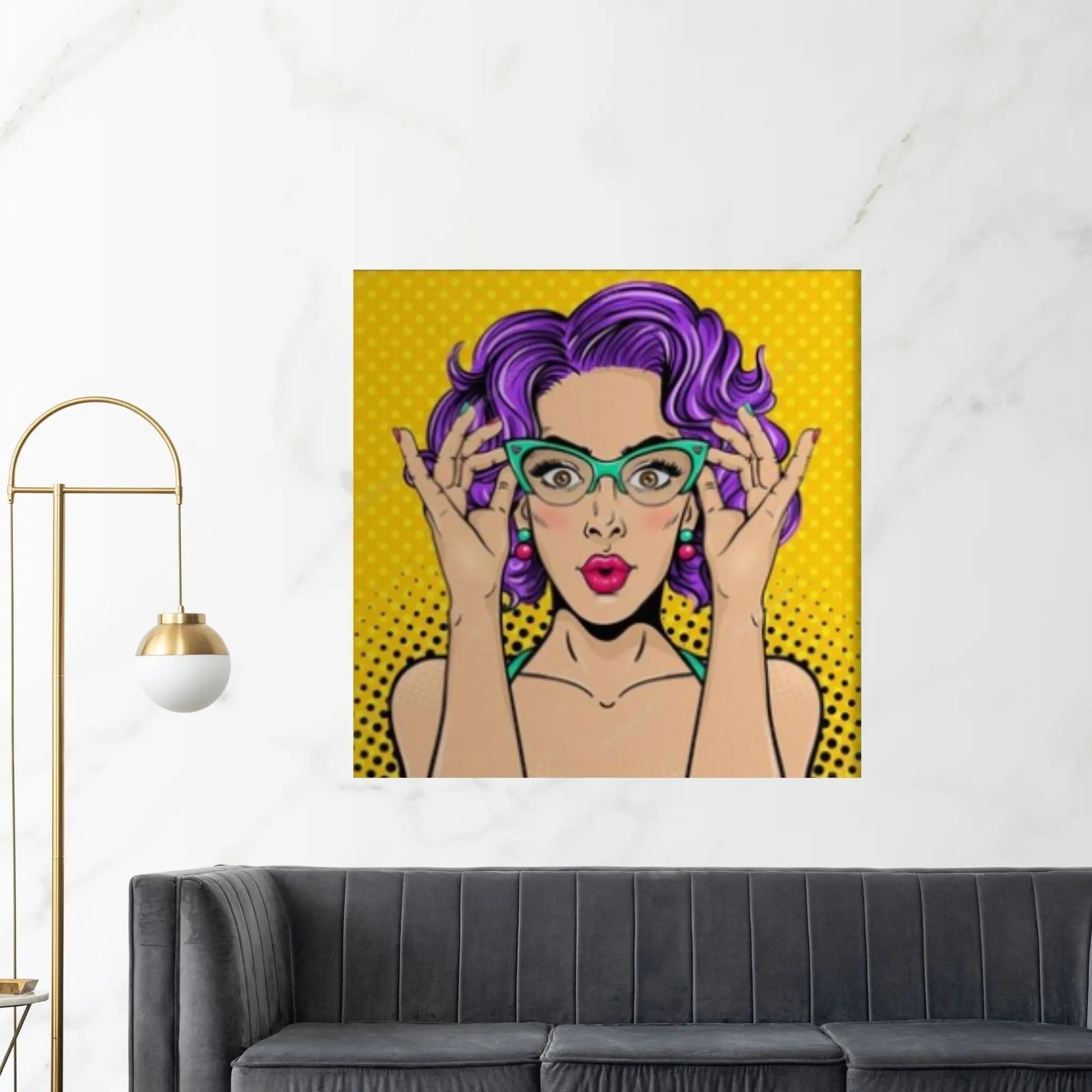 Pop Art Woman Wall Art, Comic Pop Art, Retro Comic - Y Canvas