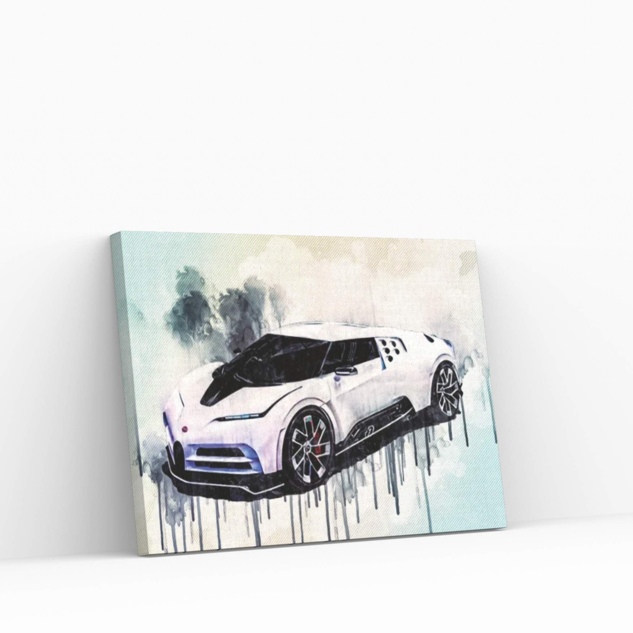 2020 Bugatti Centodieci Front View Exterior Hypercar Canvas Wall Art - Y Canvas