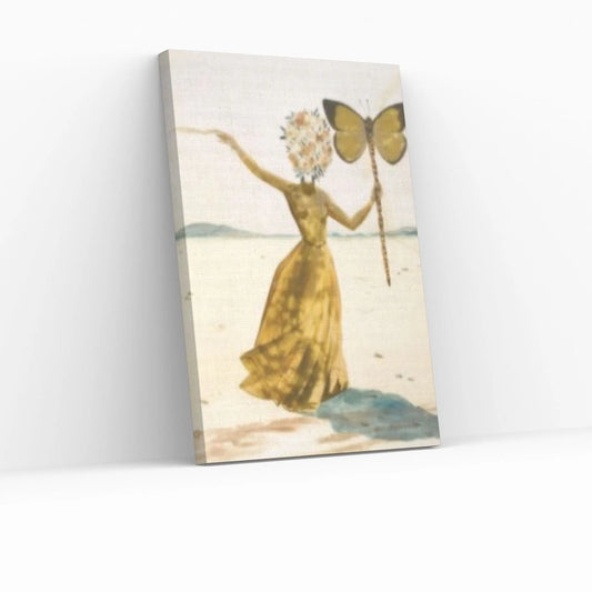 Salvador Dali Butterfly Canvas Wall Art Print, Vintage Print, Dali Poster - Y Canvas