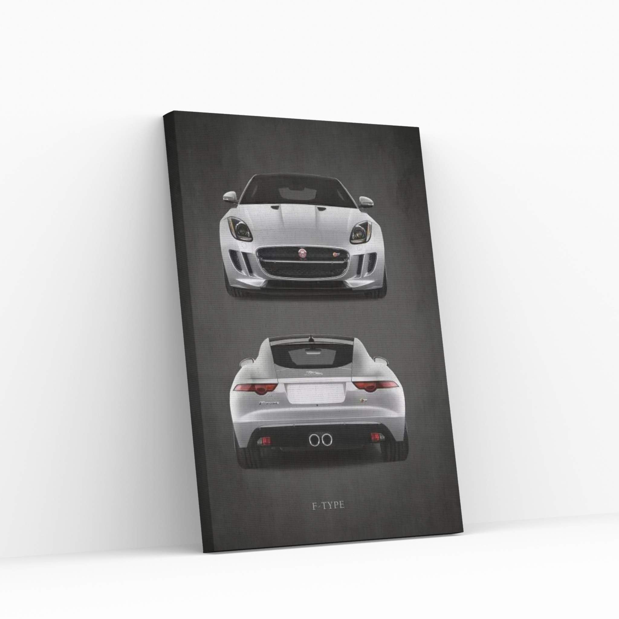 Jaguar F-Type, Front & Back Canvas Wall Art - Y Canvas