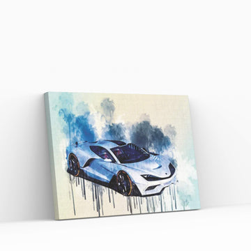 2019 Aria FXE Hypercar Canvas Wall Art - Y Canvas