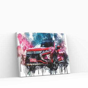 Car 2018 Mitsubishi Eclipse Cross Exceed Canvas Wall Art - Y Canvas