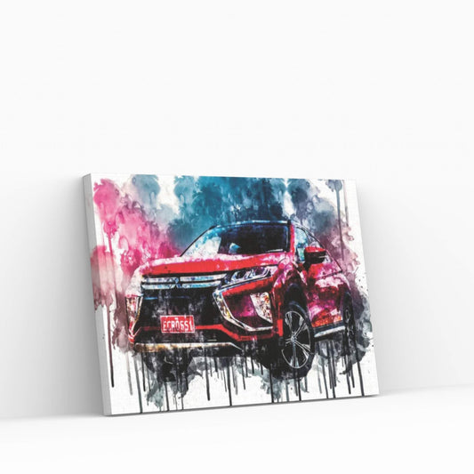 Car 2018 Mitsubishi Eclipse Cross Exceed Canvas Wall Art - Y Canvas