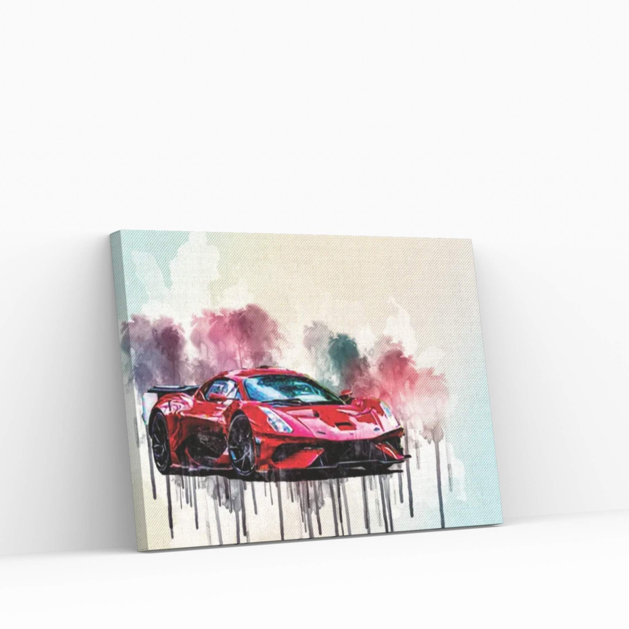 Brabham Bt62 2021 Red Hypercar Front View Canvas Wall Art - Y Canvas