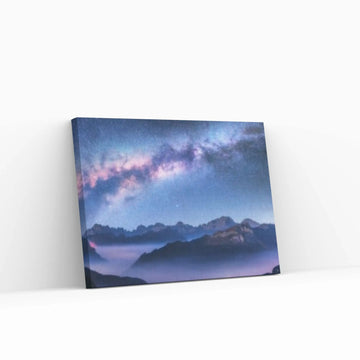 Starry Sky Landscape Canvas Poster Print - Y Canvas