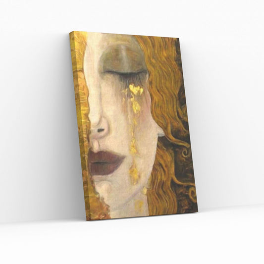 Gustav Klimt The Golden Tears Canvas Wall Art Print - By Gustav Klimt The Golden Tears Wall Art - Y Canvas