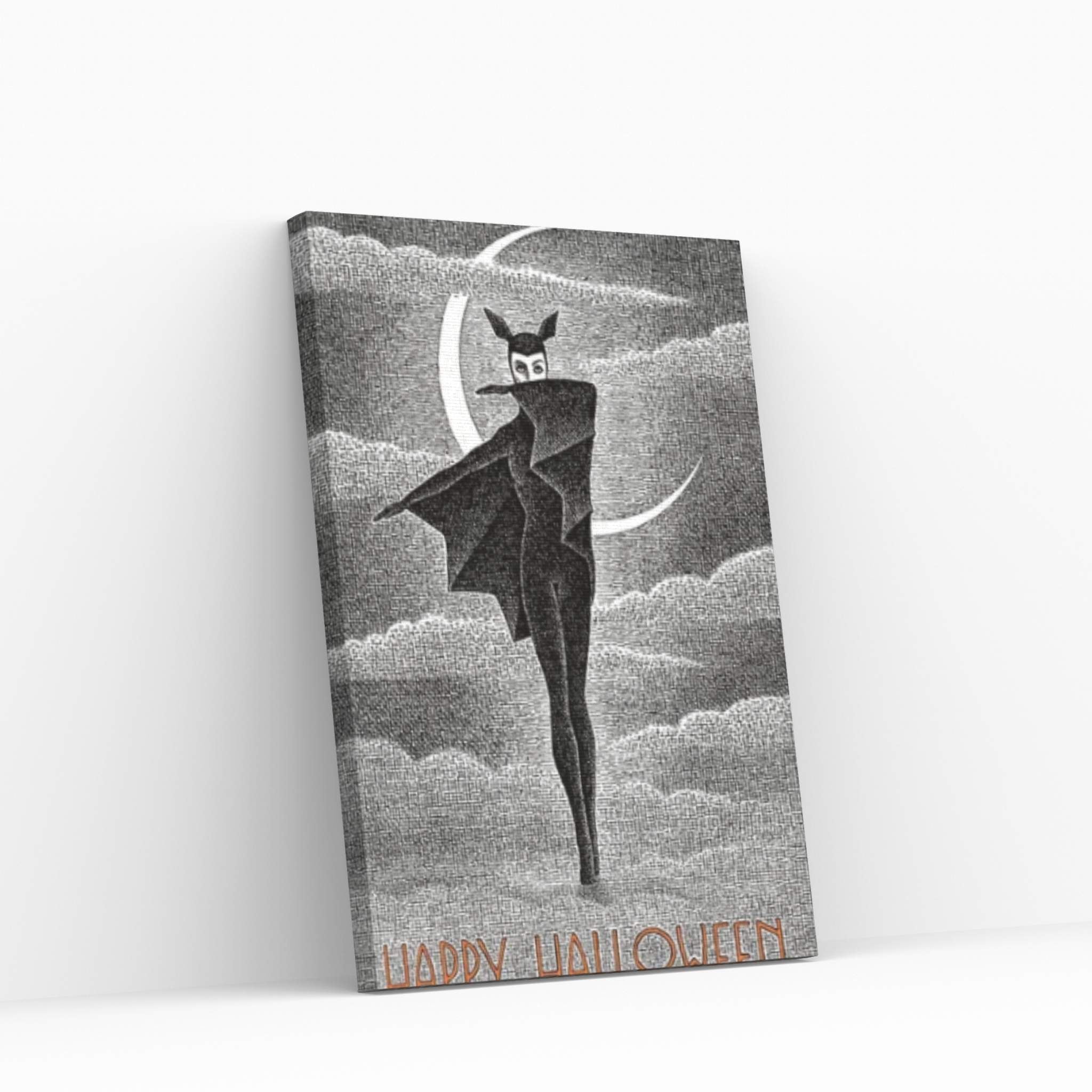 Bat-Girl Canvas Wall Art - Y Canvas