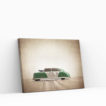 ARGO Green And White Canvas Wall Art - Y Canvas