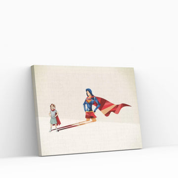 Walking Shadow Heroine Canvas Wall Art - Y Canvas