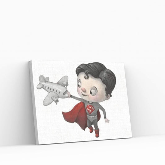 Baby Superman Canvas Wall Art - Y Canvas