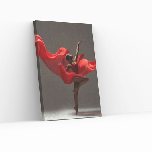 African American Woman Dancer, Black Ballerina Art Print, Wall Art on Canvas Ballerina - Y Canvas