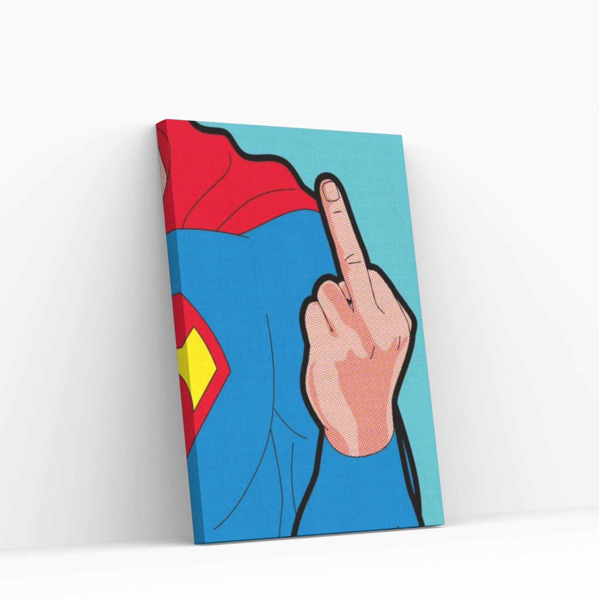 Super-Finger Canvas Wall Art - Y Canvas