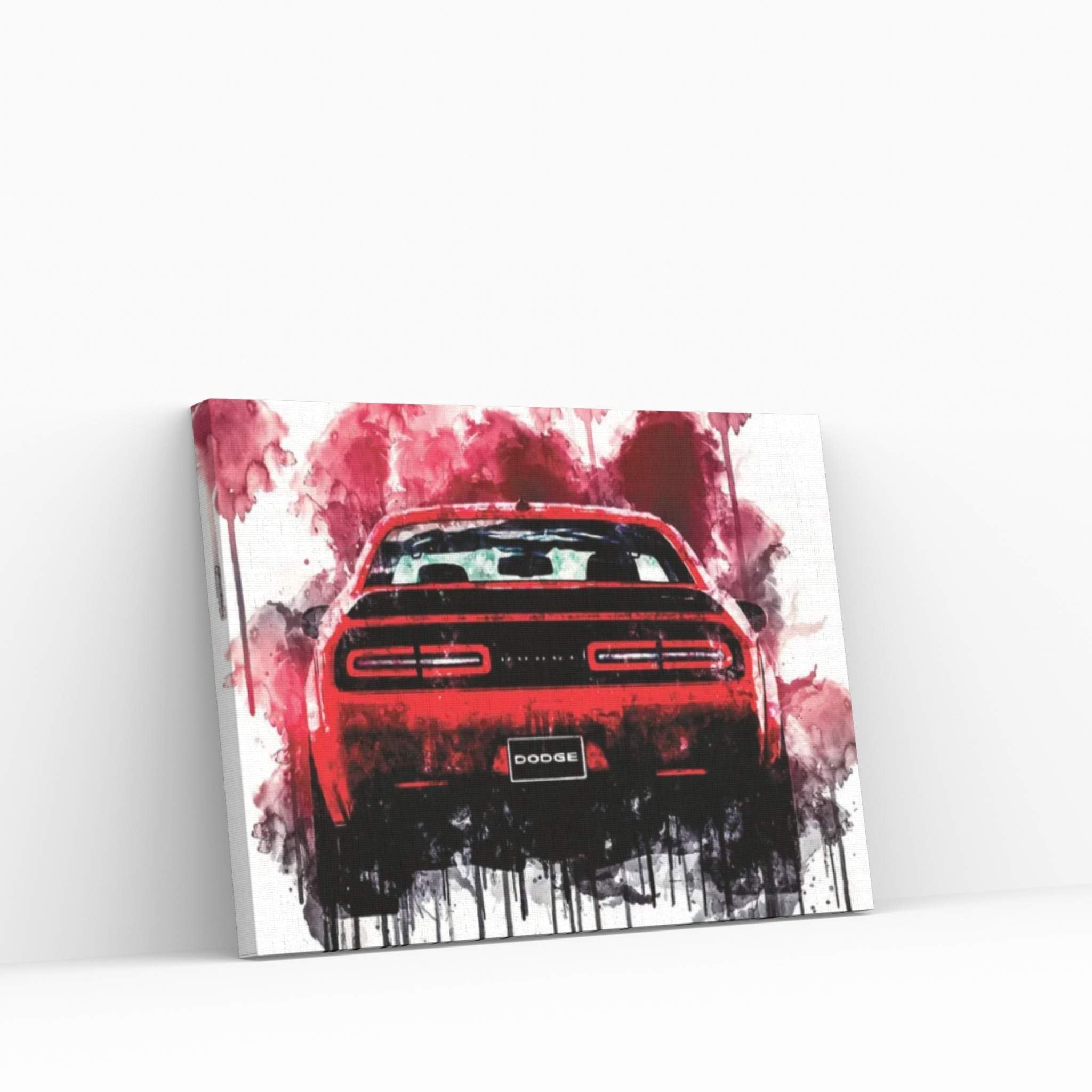 2018 Dodge Challenger SRT Demon Vehicle CDLXIV Canvas Wall Art - Y Canvas