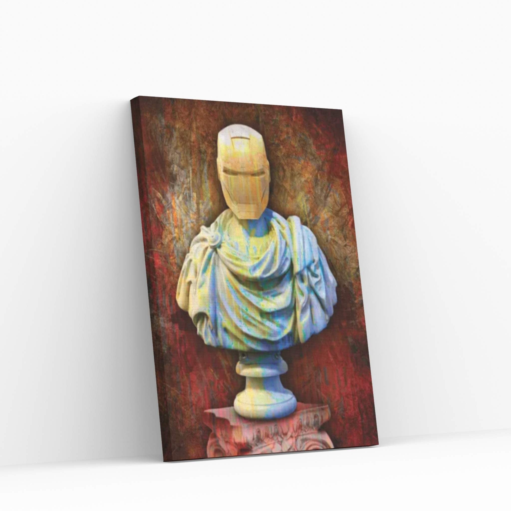 The Iron Man Bust Canvas Wall Art - Y Canvas