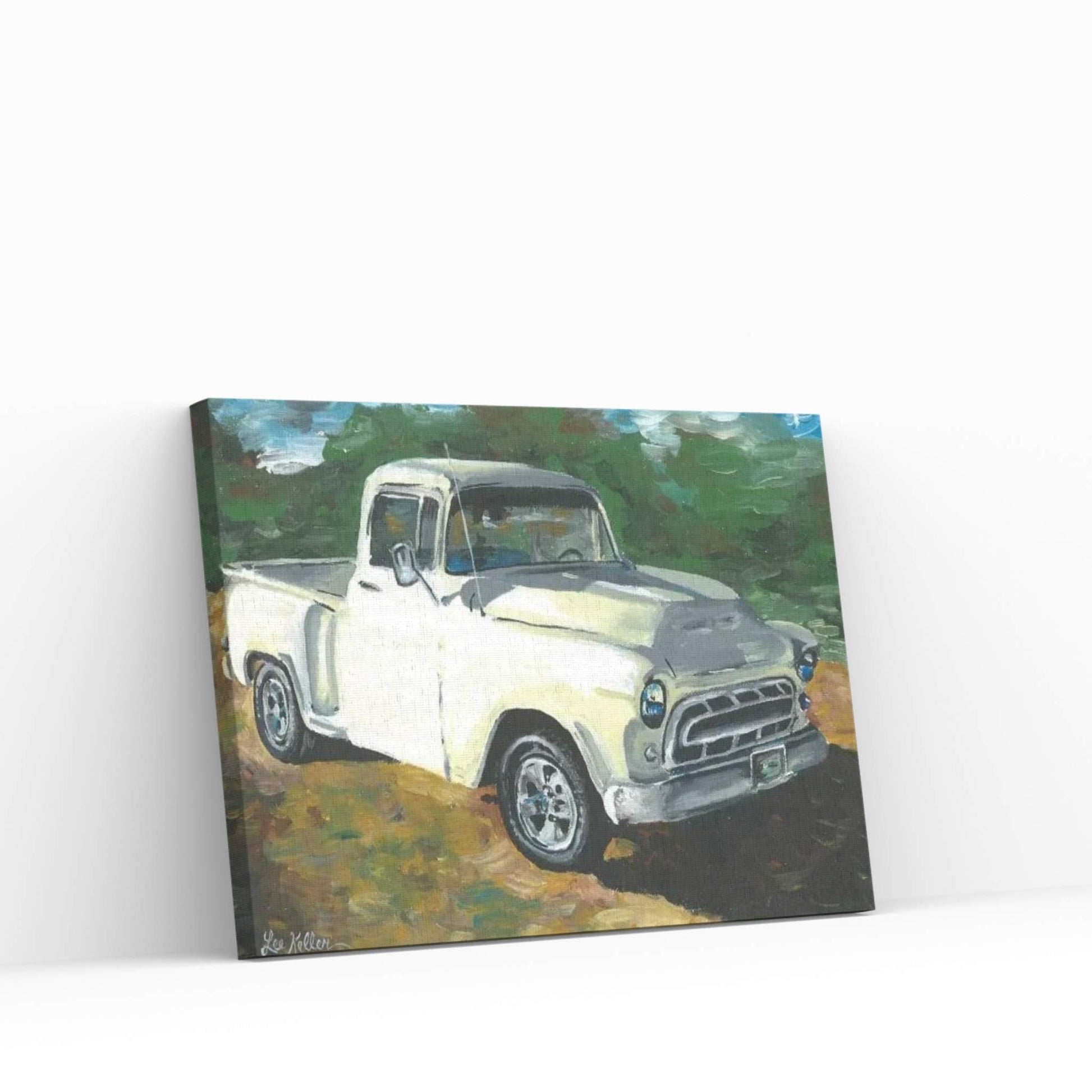 55 Chevy Truck Canvas Wall Art - Y Canvas