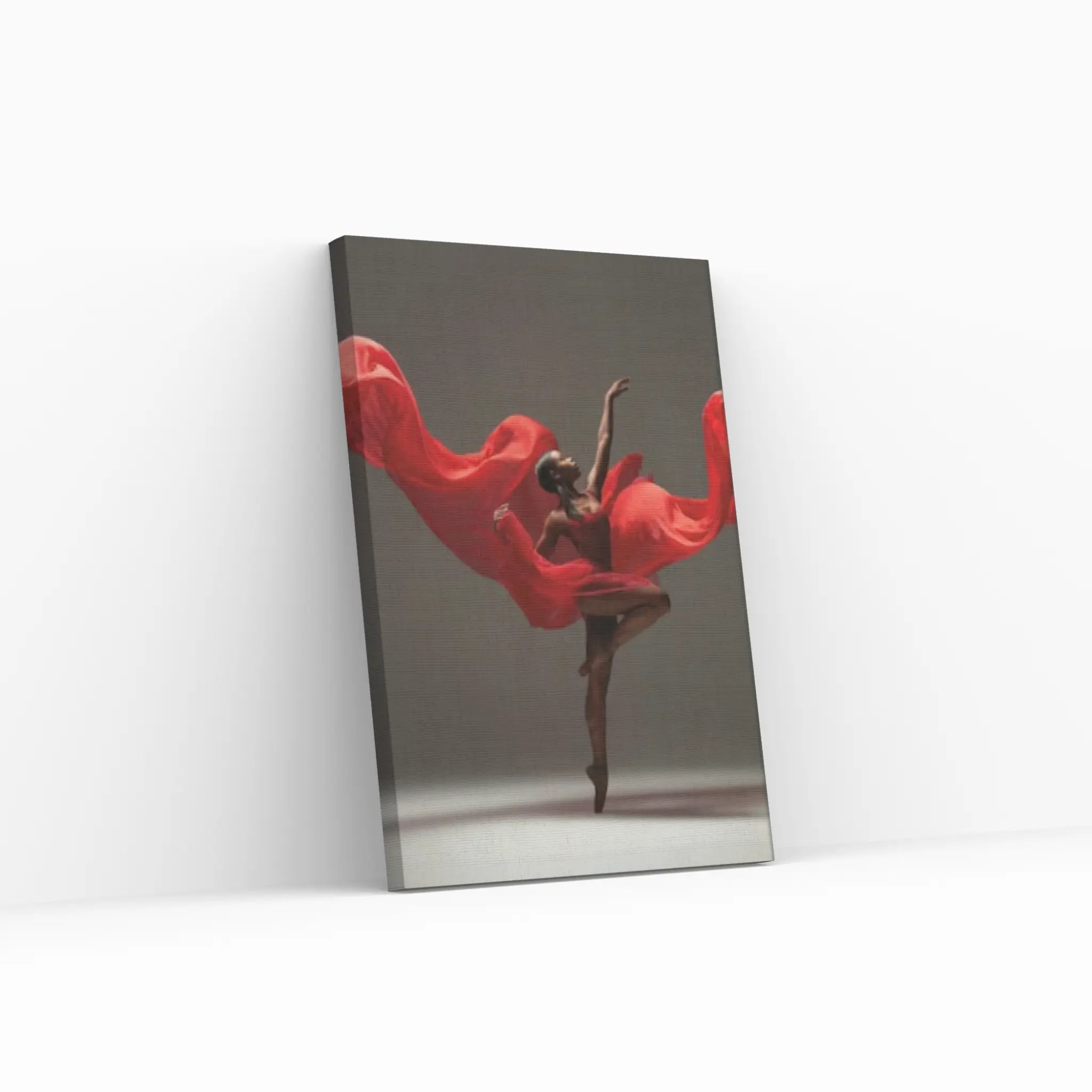 African American Woman Dancer, Black Ballerina Art Canvas Wall Art Decor - Y Canvas