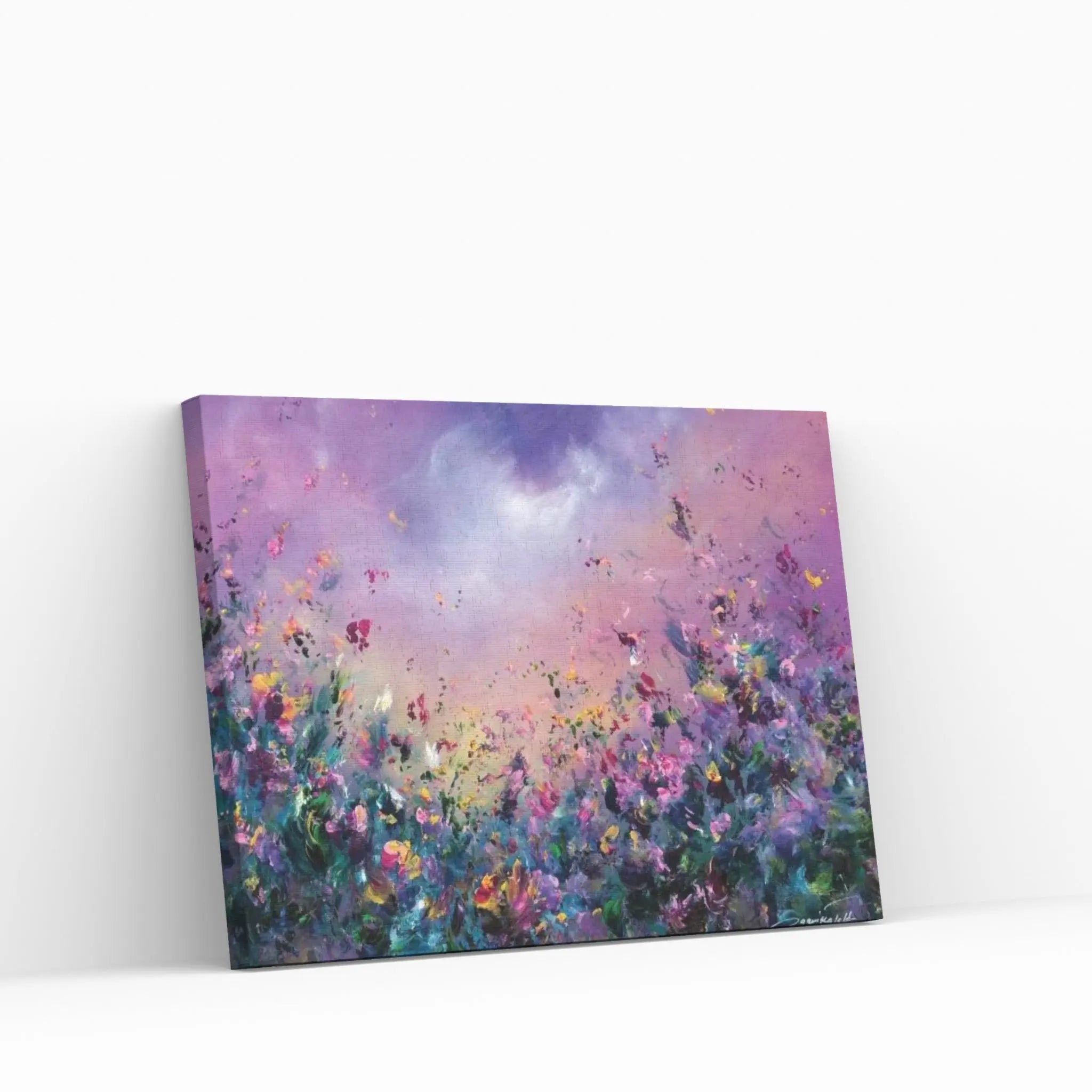 Rainbow Meadow Canvas Wall Art - Y Canvas