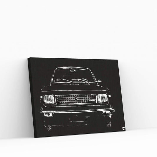 Black Car Canvas Wall Art - Y Canvas