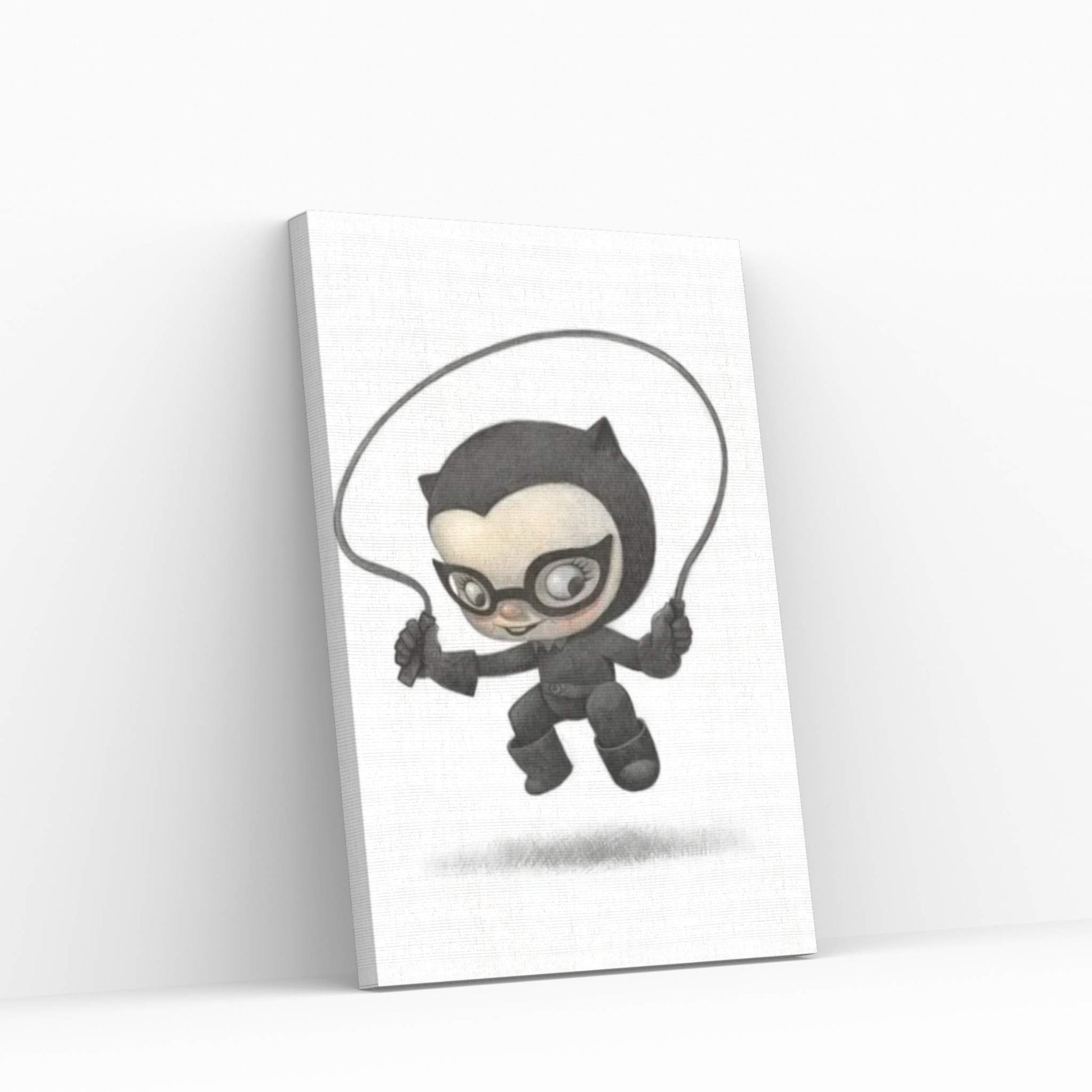 Baby Batgirl Canvas Wall Art - Y Canvas