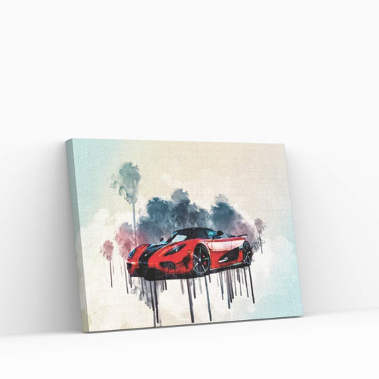 Koenigsegg Agera Hypercar 2016 Canvas Wall Art - Y Canvas