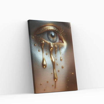 The Golden Tears Gustav Klimt Modern Abstract Reproduction Canvas Wall Art - Y Canvas