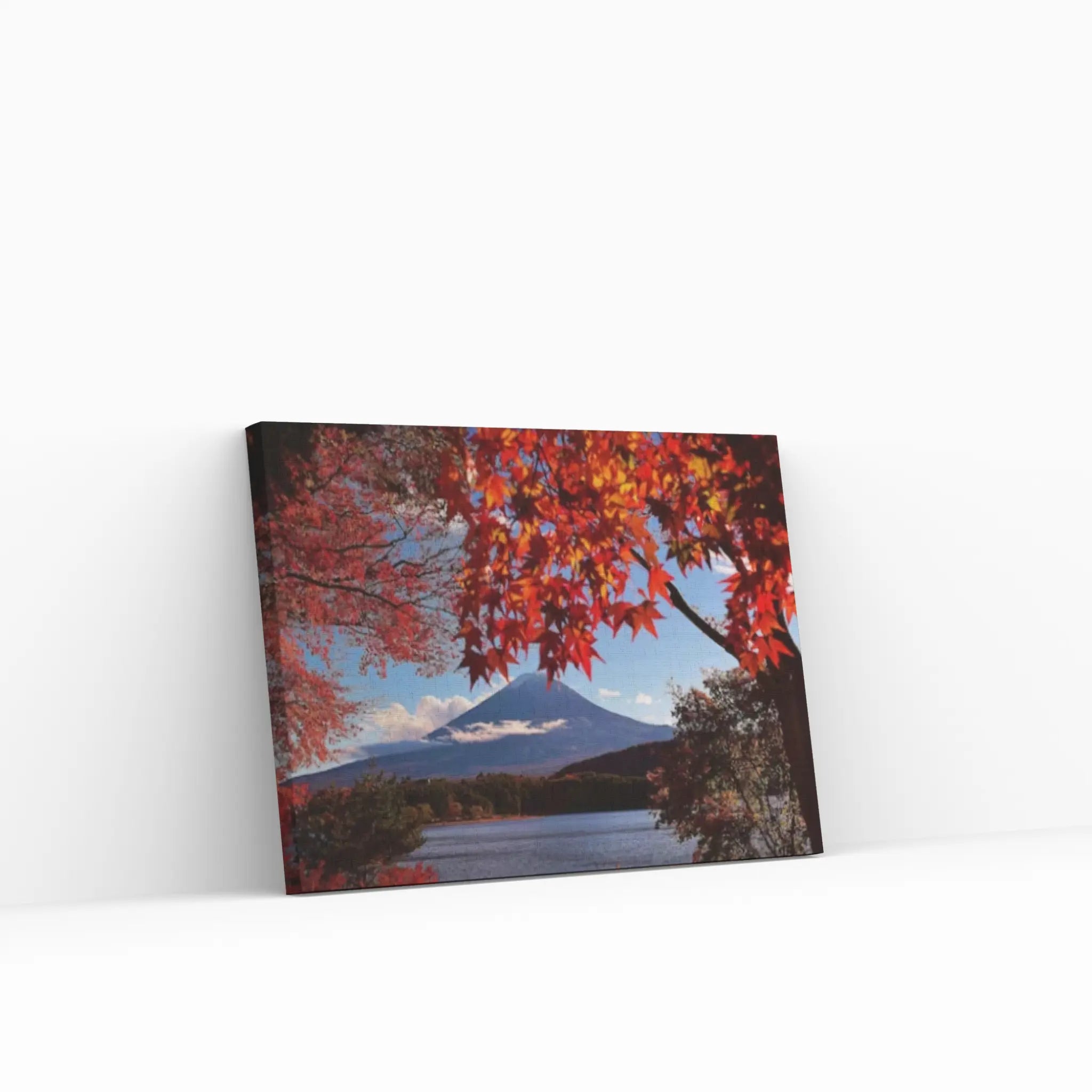 Fuji Kawaguchiko Autumn Leaves Canvas Wall Art Printing Wall Art print Canvas Wall Art Poster - Y Canvas