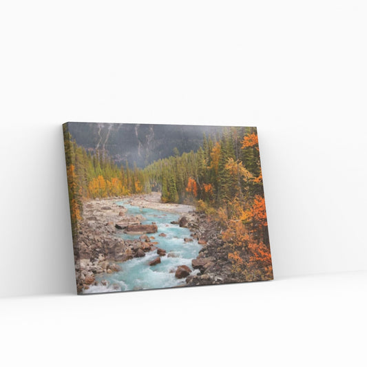 Autumn Landscape Canvas Wall Art Decor, Autumn Landscape Art Canvas, Forest Landscape Canvas Art - Y Canvas