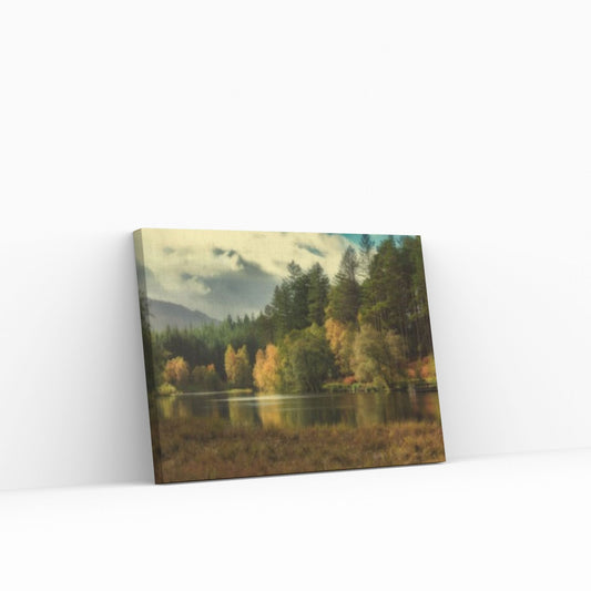 Autumn Landscape Canvas Wall Art Decor, Autumn Landscape Art Canvas, Forest Landscape Canvas Art - Y Canvas