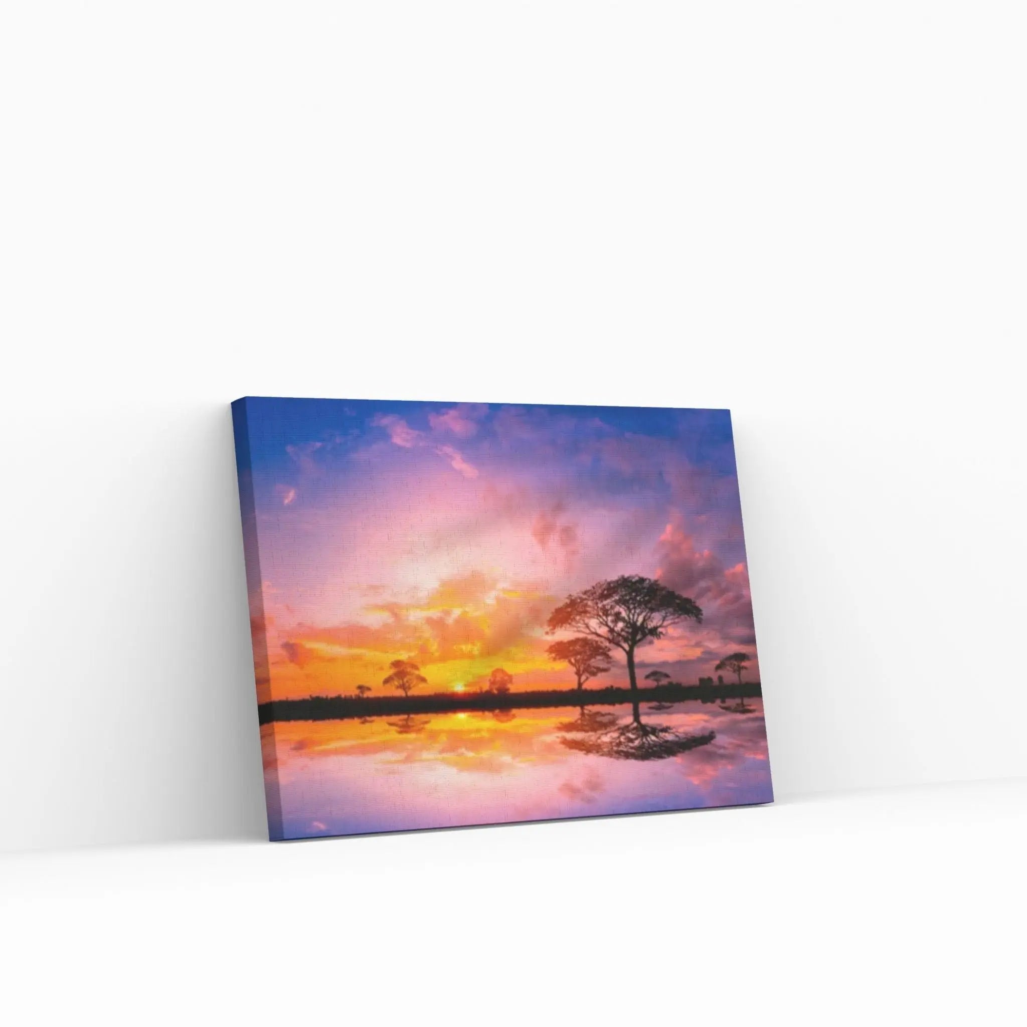 Sunset on the Beach Print on Canvas, Canvas Wall Set - Y Canvas