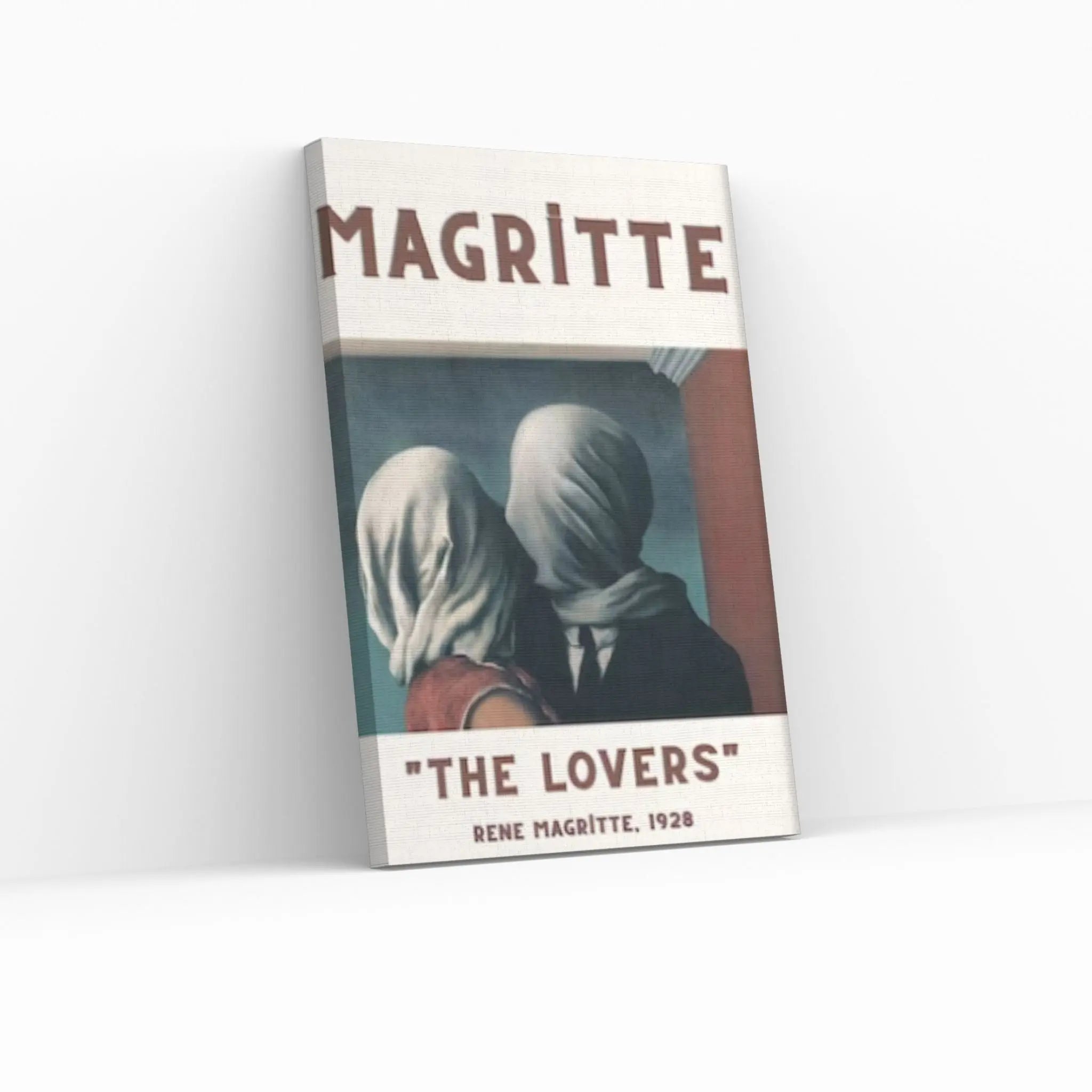 Rene Magritte Canvas Wall Art Poster, The Lovers Canvas, Rene Magritte the lovers Canvas - Y Canvas