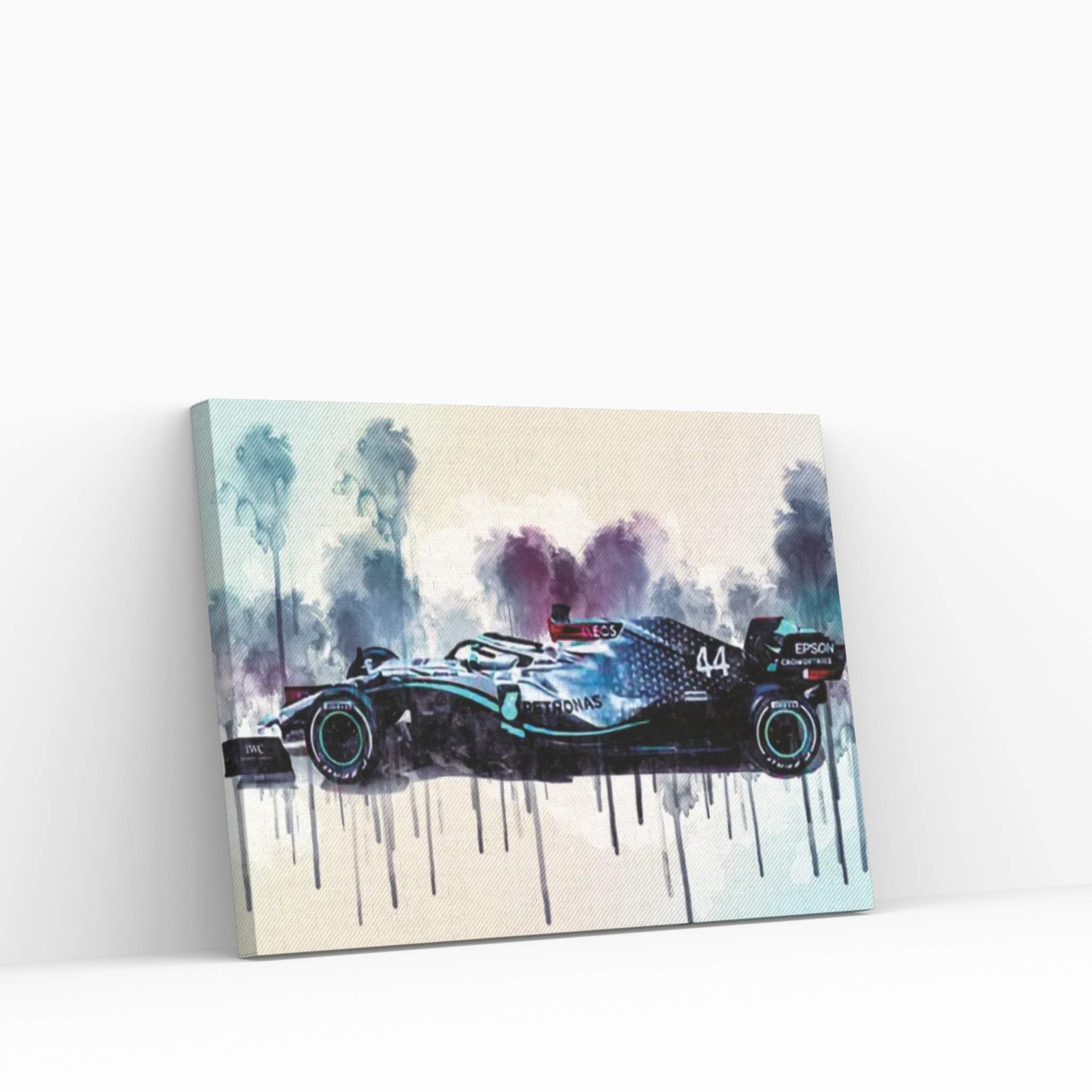 2020 Mercedes-Amg F1 W11 Eq Performance Side View Exterior Formula 1 F1 Racing Car Canvas Wall Art - Y Canvas