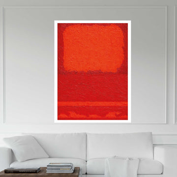 Mark Rothko Red Minimalist Canvas Wall Art