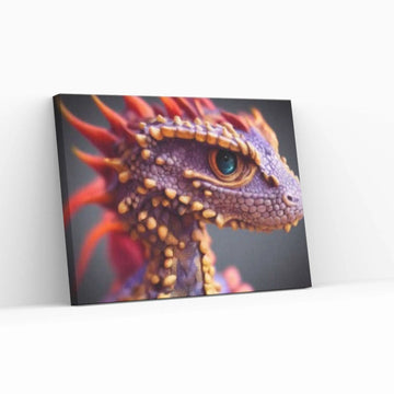 Dragon Warrior Print Canvas Wall Art Poster - Y Canvas