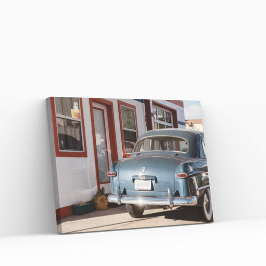 American West - Retro Ford Arizona Canvas Wall Art - Y Canvas