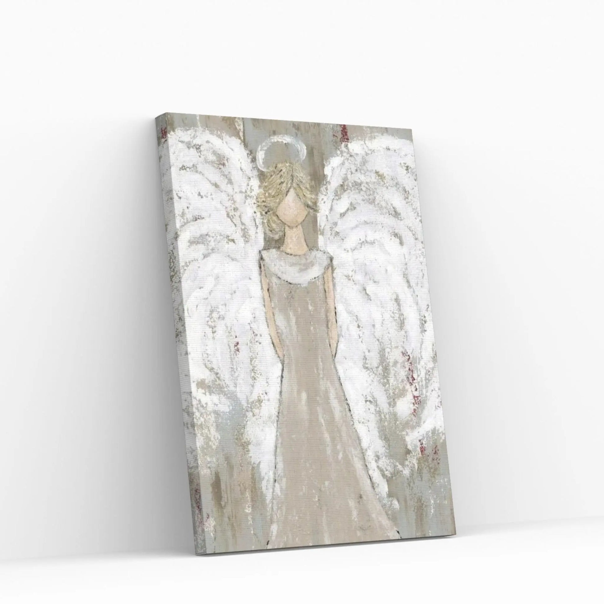 Farmhouse Guardian Angel Canvas Wall Art - Y Canvas