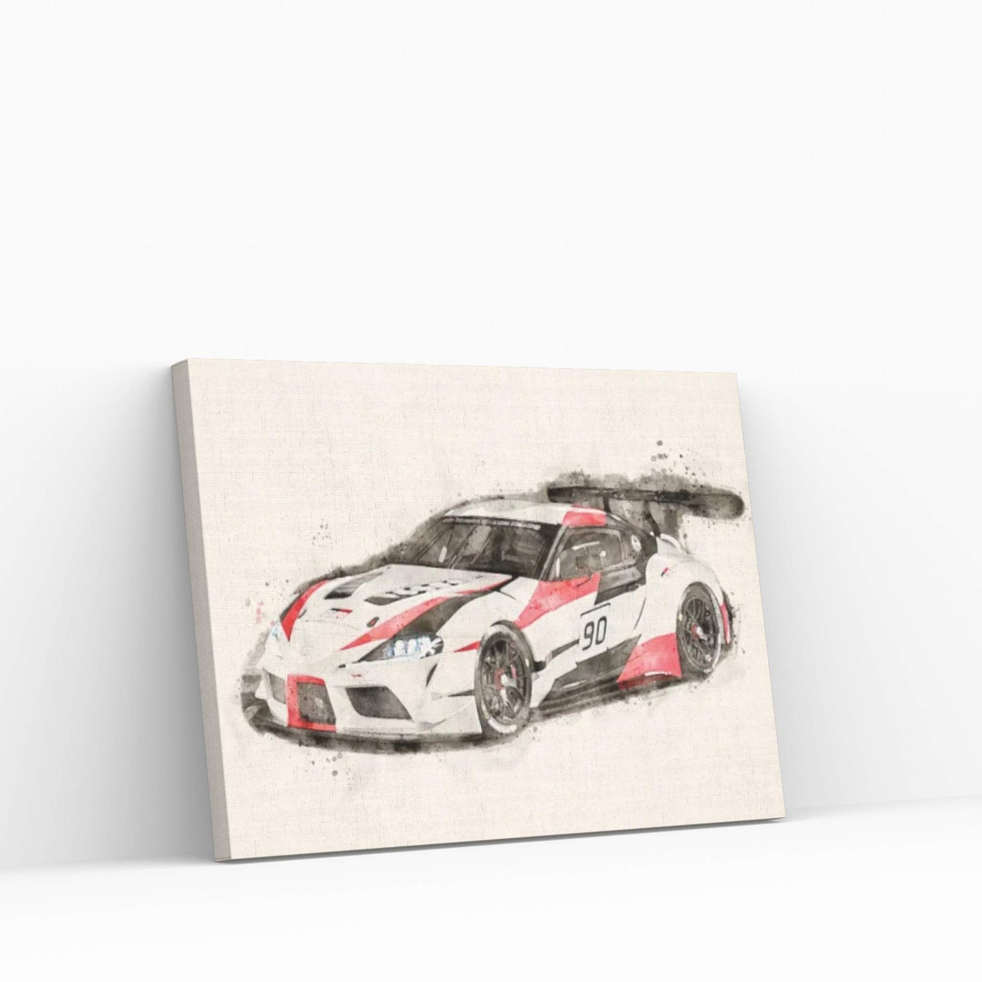 Toyota GR Supra Racing V II Canvas Wall Art - Y Canvas