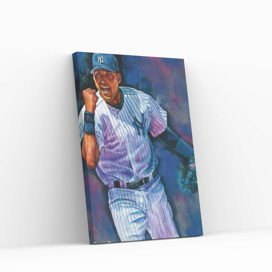 The Captain (Derek Jeter) Canvas Wall Art - Y Canvas