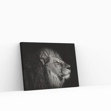 Animal Lion Canvas Wall Art, Creative Animal Modeling Wall Art - Y Canvas