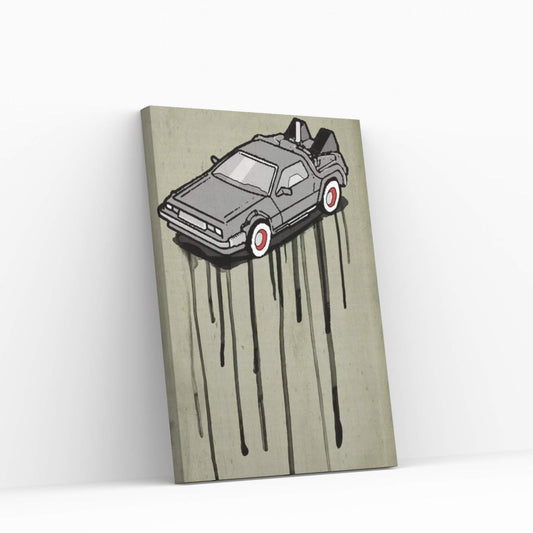 DeLorean Canvas Wall Art - Y Canvas