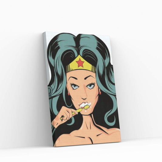 WW Teeth Old Canvas Wall Art - Y Canvas