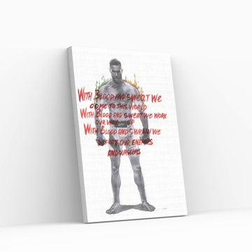 Warrior Of His Country Canvas Wall Art - Y Canvas