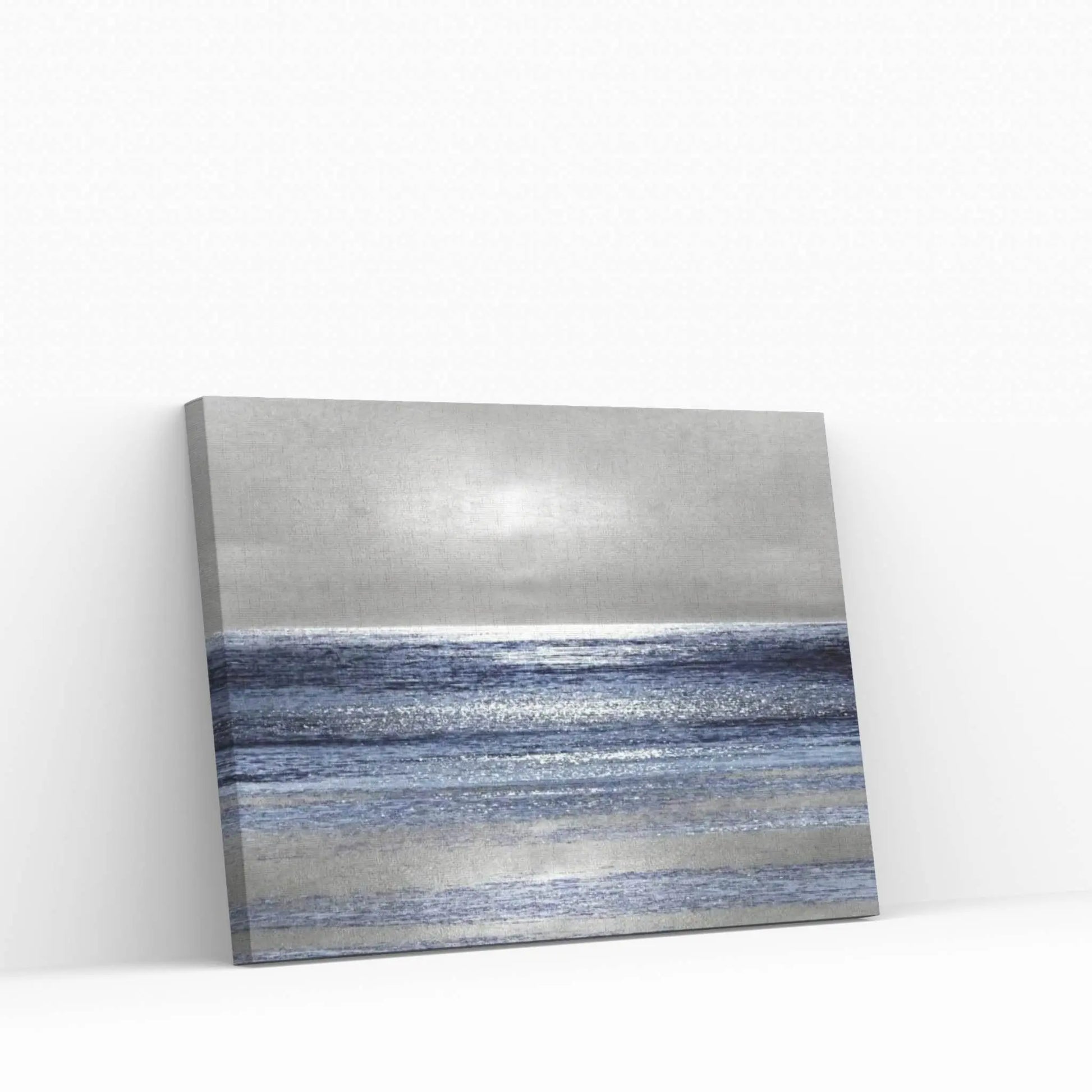 Silver Seascape II Canvas Wall Art - Y Canvas