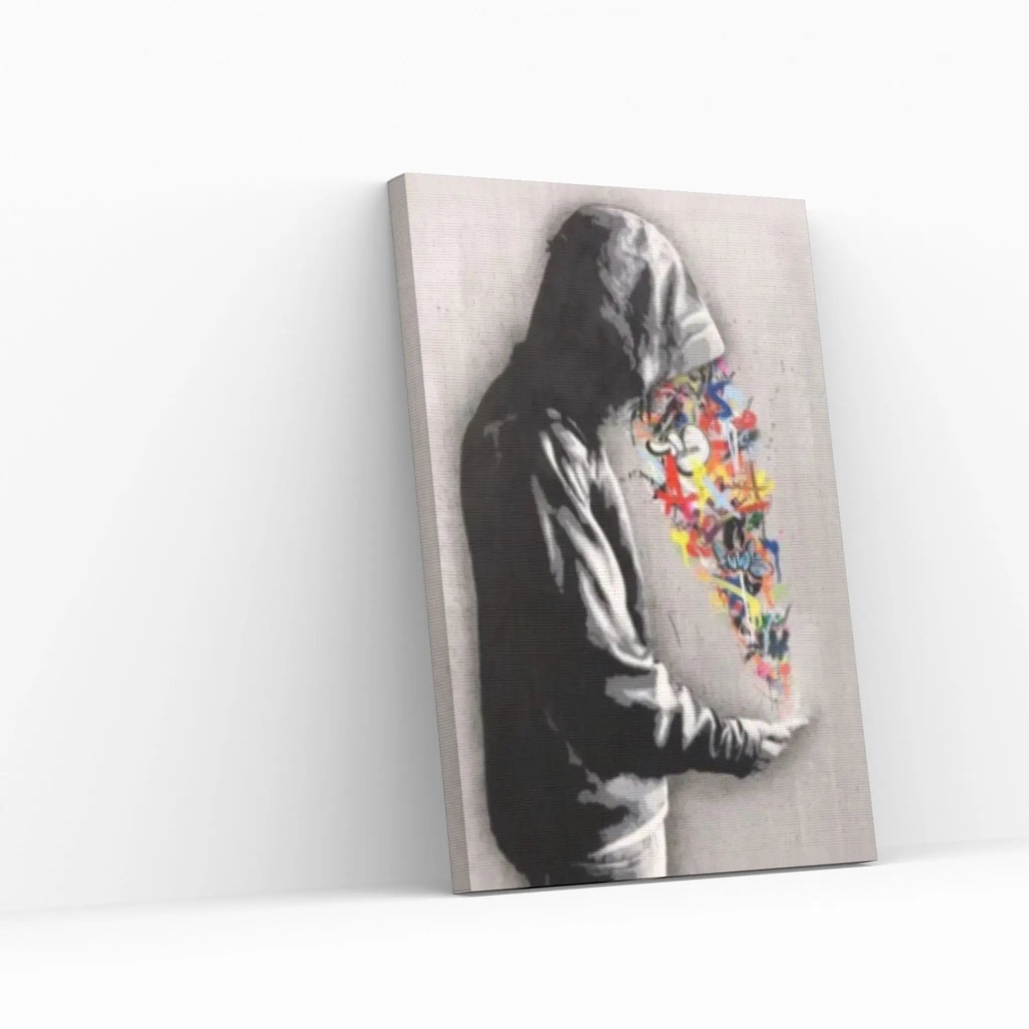 Banksy Wall Art, Street Wall Art Banksy Graffiti Canvas Art, Banksy Mural Quate - Y Canvas