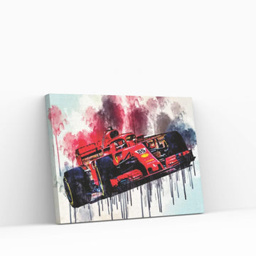 Ferrari Sf21 Carlos Sainz 2021 F1 Cars Formula 1 Ferrari Canvas Wall Art - Y Canvas