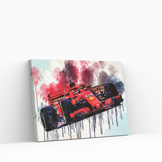 Ferrari Sf21 Carlos Sainz 2021 F1 Cars Formula 1 Ferrari Canvas Wall Art - Y Canvas