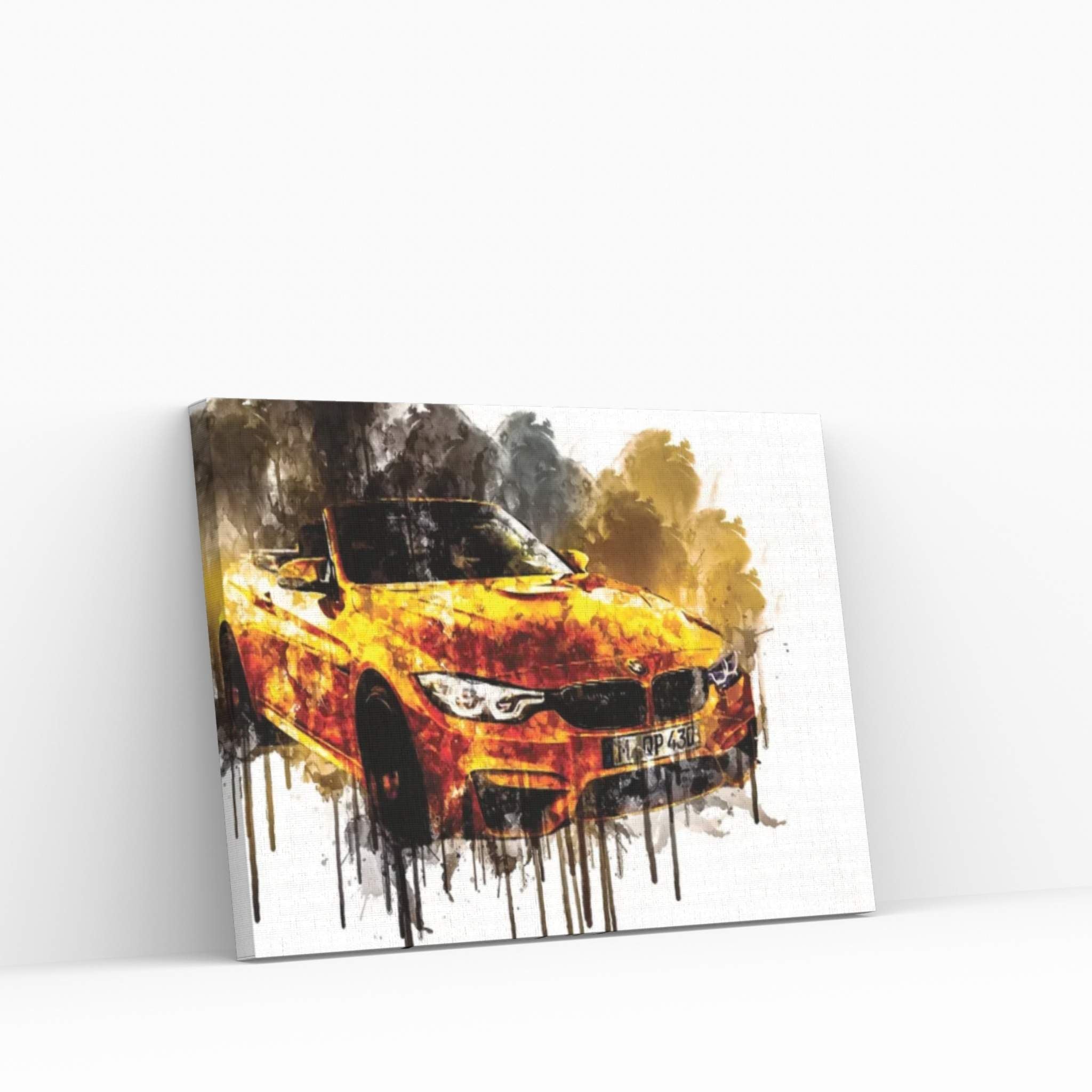 2018 BMW M4 Convertible 30 Jahre Special Vehicle CDXI Canvas Wall Art - Y Canvas